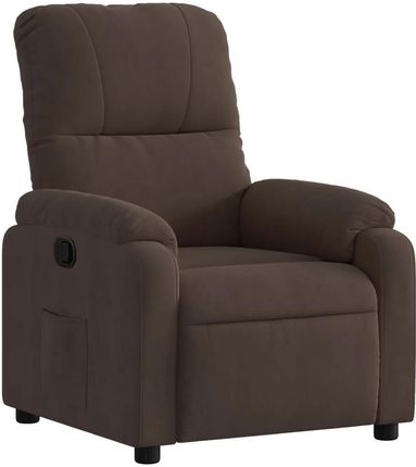 Zakito Home Fotel Odchylany Mikrofibra 75x89,5x103,5 Brąz (ZH373448)