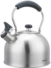 Zdjęcie CZAJNIK 2,5L Z GWIZDKIEM KINGHOFF KH-1859 SREBRNY - Terespol
