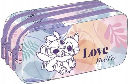 Coolpack Primus Disney Fashion Piórnik Trzykomorowy Tuba Saszetka Bez Wyposażenia Stitch Pastelowy