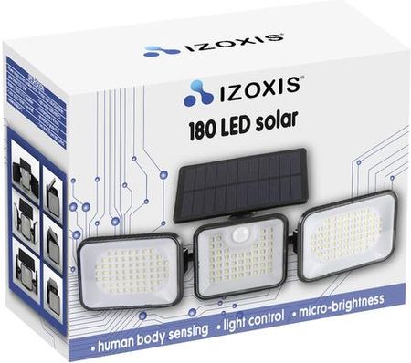 Lampa Solarna 180 LED Ogrodowa Czujnik Ruchu Zmierzchu Uliczna Zewnętrzna IZOXIS - zdjęcie 5