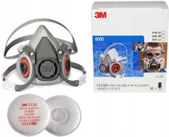 Ranking 3M Półmaska Maska Przeciwpyłowa Filtrująca 6200|6300 Oryginał Filtr 2135 P3 Maski ochronne