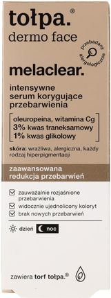 Tołpa Dermo Face Melaclear Intensywne Serum Korygujące Przebarwienia 30ml - zdjęcie 2