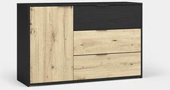 Zdjęcie Komoda Z Szufladami Upsala 125Cm - Czarna Białostocka