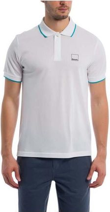 koszulka BENCH - Polo With Y/D Stripes Bright White (WH11185) rozmiar: M