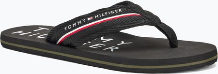Japonki męskie Tommy Hilfiger Web Beach Sandal black | WYSYŁKA W 24H | 30 DNI NA ZWROT Wiosna 2025
