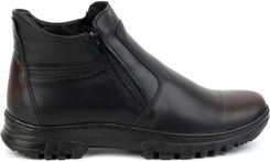 Buty męskie skórzane zimowe POLBUT na zamek 2128S kabir