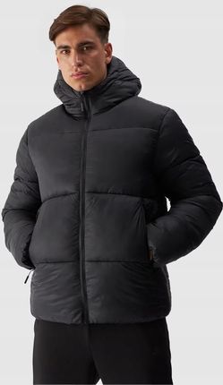 Kurtka 4F Męska Zimowa Ciepła Puchowa Pikowana Wysoki Kołnierz r. XL