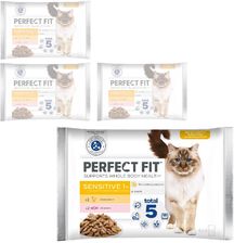 Perfect Fit Sensitive 1+ Mokra Karma W Sosie Dla Kotów Z Kurczakiem I Łososiem 16X85G