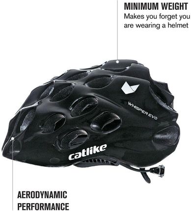 Kask Rowerowy Szosowy Unisex Whisper Evo Czarny - zdjęcie 2