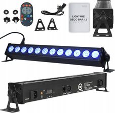 Zdjęcie LIGHT4ME DECO BAR 12 RGB listwa oświetleniowa belka LED oświetlenie sceniczne dekoracja światłem pilot - Żelechów
