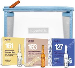 Purles Ampules Set Zestaw Napinająca Ampułka 5X2Ml + Oxy Aktywator Komórek Skóry 5X2Ml + Ampułki Odnawiające 5X2Ml + Kosmetyczka 1szt.