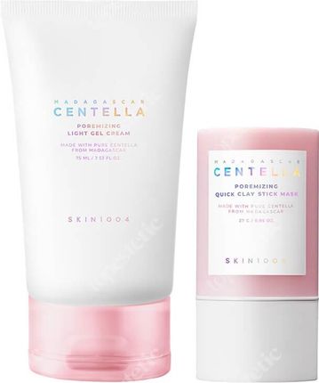 Skin1004 Centella Poremizing Set Zestaw Lekki Żelowy Krem 75Ml +