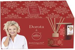 Zdjęcie Aroma Home Xmass Box Cynamonowy Wieczór patyczki zapachowe 100ml + świeca 150g - Radłów