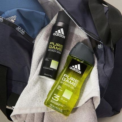 Adidas Zestaw Pure Game Żel Pod Prysznic 250Ml Dezodorant 150Ml - zdjęcie 2