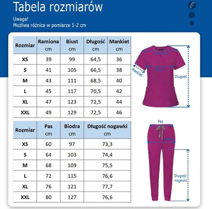 Heltier Komplet Medyczny Damski Scrub Model Vital Kolor Lavender (Xl) - zdjęcie 2