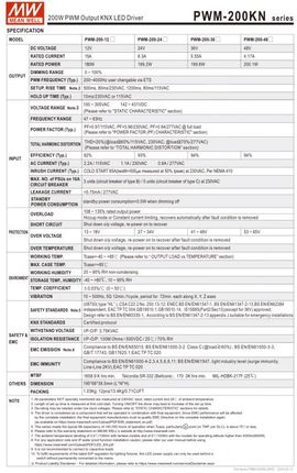 Mean Well Pwm-200-12Kn Zasilacz 12V 180W 15A Ip67 - zdjęcie 2