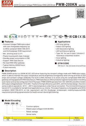Mean Well Pwm-200-12Kn Zasilacz 12V 180W 15A Ip67 - zdjęcie 3