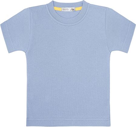 T-shirt bawełniany niebieski