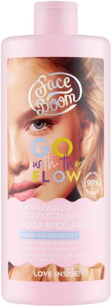 Faceboom Go With The Flow Nawilżająco-Oczyszczająca Woda Micelarna Do Twarzy 500ml