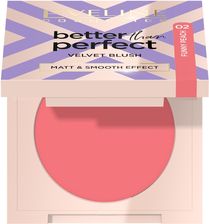 Eveline Cosmetics Better Than Perfect Velvet Blush Róż Do Policzków 02 Funny Peach 2,5g