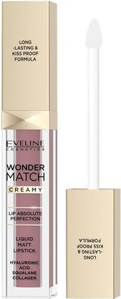 Eveline Cosmetics Wonder Match Matowa Pomadka W Płynie Do Ust 04A Mallow Flower 6,8ml