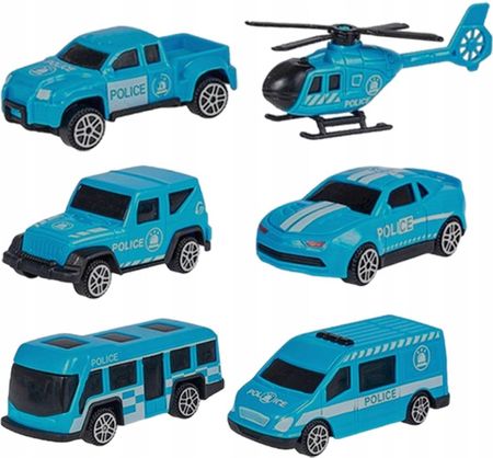 Woopie Zestaw Cieżarówka Transporter 3W1 Niebieski Policja - zdjęcie 5