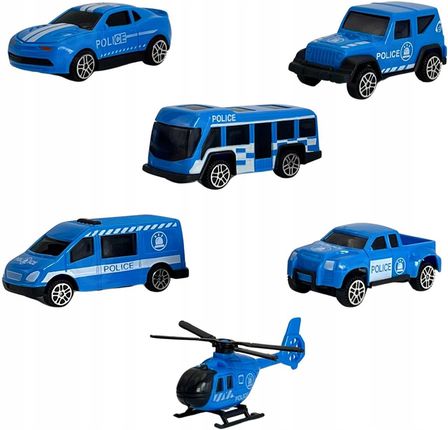 Woopie Zestaw Cieżarówka Transporter 3W1 Niebieski Policja - zdjęcie 2