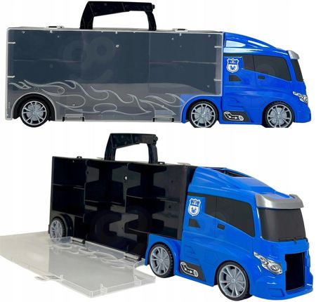 Woopie Zestaw Cieżarówka Transporter 3W1 Niebieski Policja - zdjęcie 3