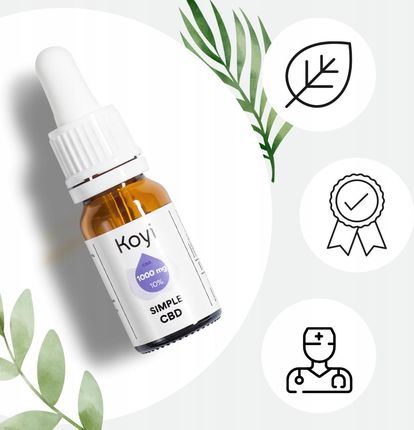 Koyi Olej Konopny Cbd Certyfikowany 10% 1000Mg X2 - zdjęcie 4