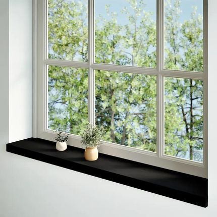 vidaXL Parapet Ciemnobrązowy 110x20x2cm Lite Drewno Dębowe 2szt. 4009177 - zdjęcie 2