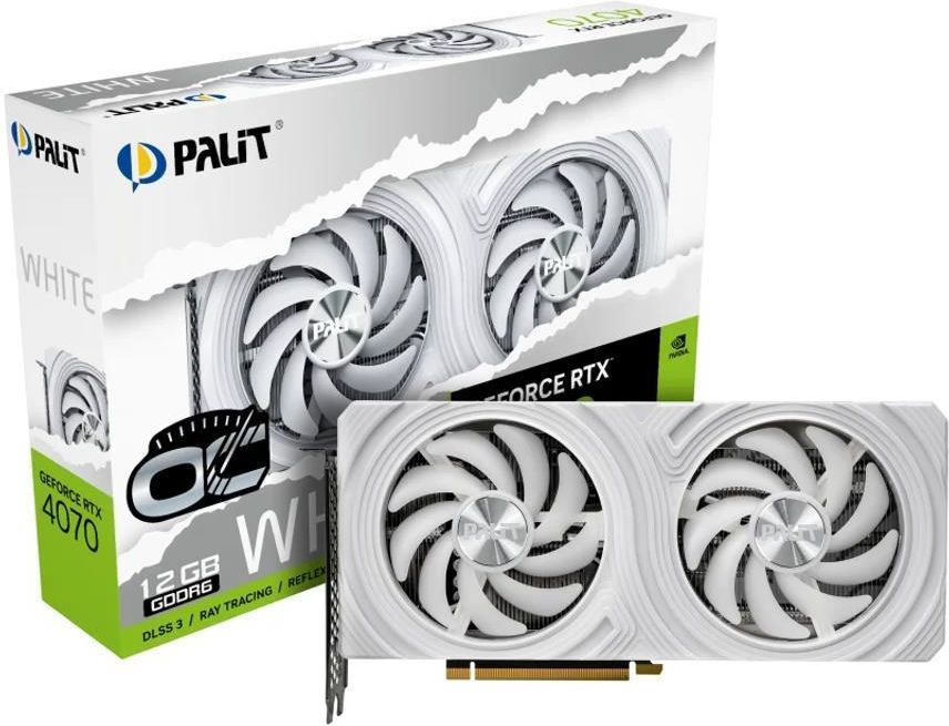 Palit GeForce RTX 4070 White OC 12GB GDDR6 (NE64070S19K91048L