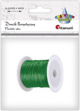 Zdjęcie Titanum Drucik Florystyczny 0,3mm 20m Zielony - Reda