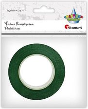 Zdjęcie Titanum Taśma Florystyczna 25mm 27M Ciemnozielona - Dobiegniew