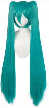 Peruki Peruka Cosplay Anime Andrzejki Hatsune Miku Z Grzywką Niebieska Cos - zdjęcie 2
