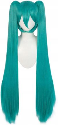 Peruki Peruka Cosplay Anime Andrzejki Hatsune Miku Z Grzywką Niebieska Cos - zdjęcie 5