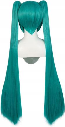Peruki Peruka Cosplay Anime Andrzejki Hatsune Miku Z Grzywką Niebieska Cos - zdjęcie 3