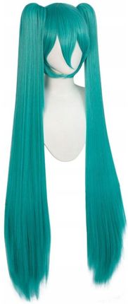 Peruki Peruka Cosplay Anime Andrzejki Hatsune Miku Z Grzywką Niebieska Cos - zdjęcie 4
