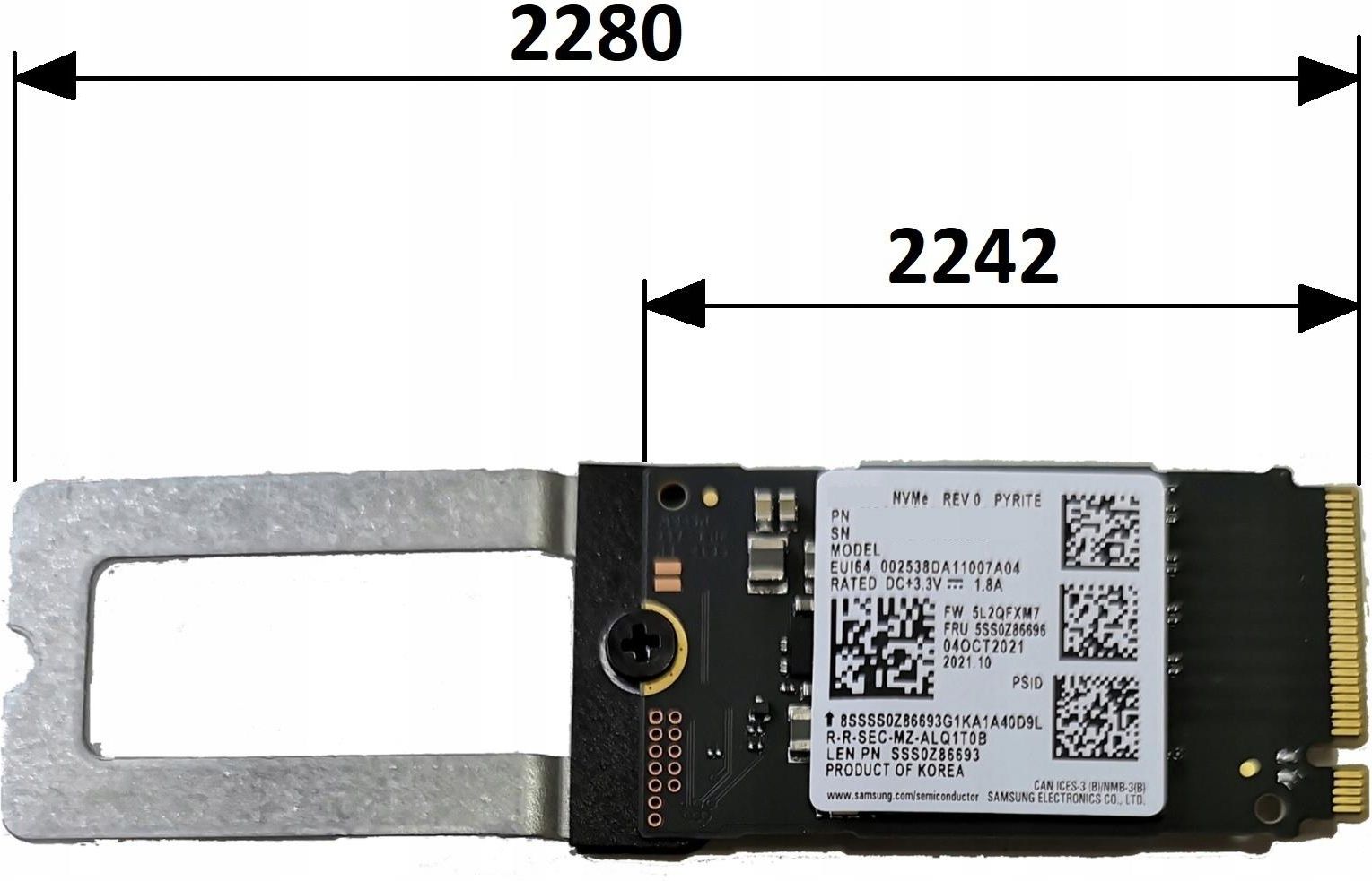 Dysk SSD Samsung 256GB M.2 PCIe PM991 (MZALQ2560) - Opinie i ceny