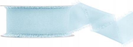 Wstążka Tasiemka Szyfonowa Strzępiona Jasno Błękitna 4CM/10M-1 SZTUKA-2122 - zdjęcie 2