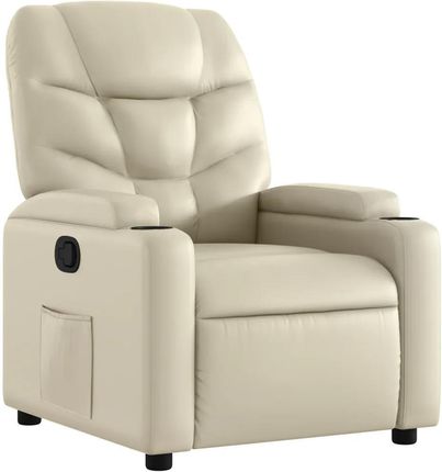 Zakito Home Fotel Odchylany Kremowy 74x89x100cm (ZH372466)