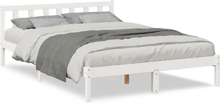 Zakito Europe Łóżko Drewniane Sosnowe 160X220 Białe (Ze852451)
