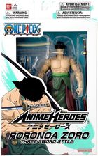 Zdjęcie Bandai Figurka Anime Heroes One Piece Roronoa Zoro Three Sword Style AH37052 - Bartoszyce
