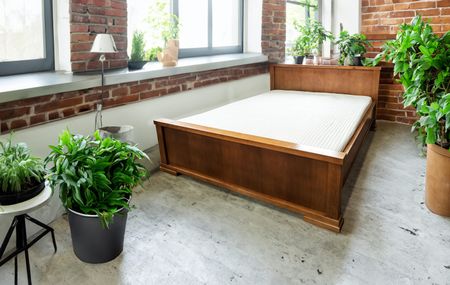 Łóżko sypialniane, łóżko dębowe 180×200 cm Amber klasyczny styl