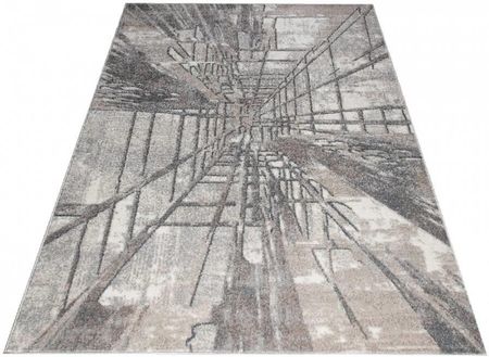 Turkiye Weavers Dywan Nowoczesny Do Salonu Kosmik 056 Beżowo Szary Firuze 60x100cm