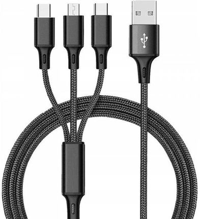Kabel 3w1 do ładowania mikro usb C - zdjęcie 4