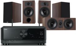 Zdjęcie Yamaha RX-V4A czarny+ Tesi 3 + 3 + 7 mokka - Dobrodzień