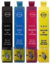 M-Copy Tusze Zamienniki Zestaw T0611-T0615 Do Epson (C13T06154010) (4 Szt) (MCIZE0612CMYK)