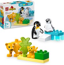 LEGO DUPLO 10442 Rodziny dzikich zwierząt: pingwiny i lwy