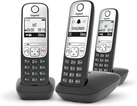 Gigaset A690 Trio Telefon bezprzewodowy DECT z trzema słuchawkami