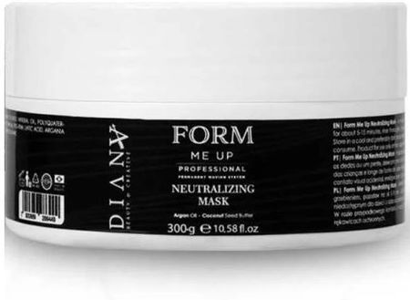Diana Beauty Form Me Up Curl Neutralizing Mask Maska Zakwaszająca Zamyka Łuskę Włosa Wzmacnia Skręt 300g